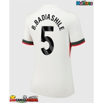 Camisa de Futebol Chelsea Benoit Badiashile #5 Equipamento Secundário Mulheres 2025-26 Manga Curta